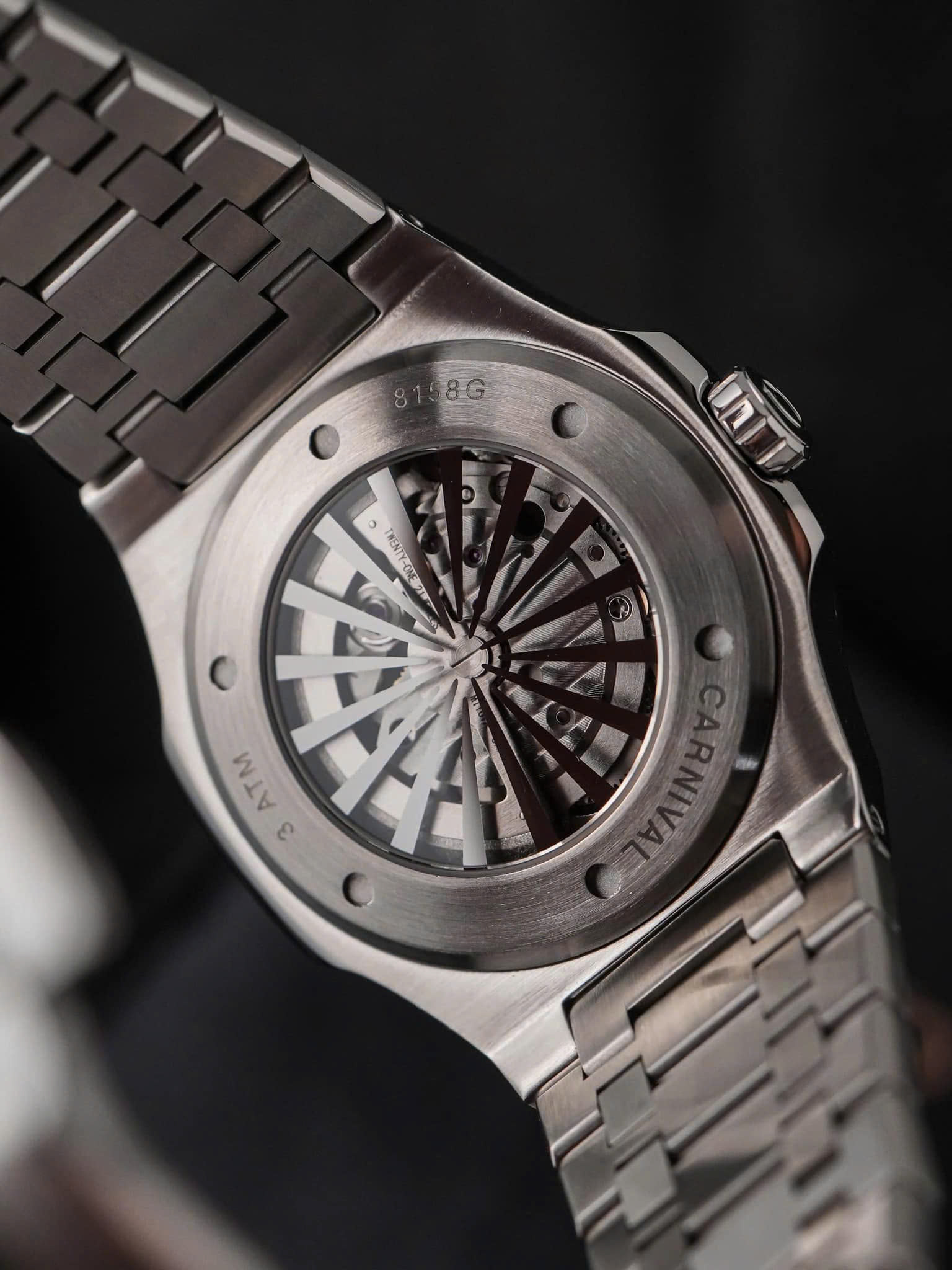 Đồng hồ Carnival nam lộ cơ Đồng hồ Carnival nam lộ cơ