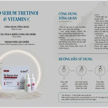 Bộ sản phẩm Bộ Tretinol gồm 2 lọ; Dung tích 30ml