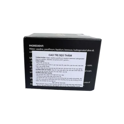 Bộ sản phẩm Cao trị sẹo gồm 1 lọ; Khối lượng 30g
