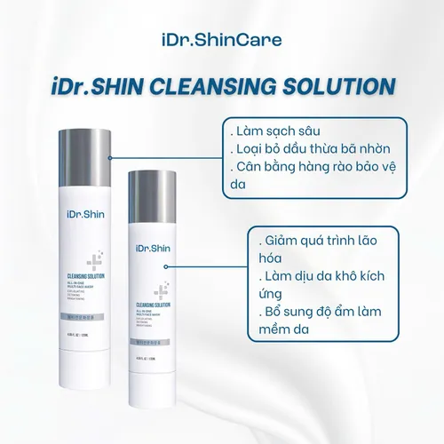 Bộ sản phẩm Sữa rửa mặt Idr.Shin Care gồm 1 lọ; Dung tích 180ml