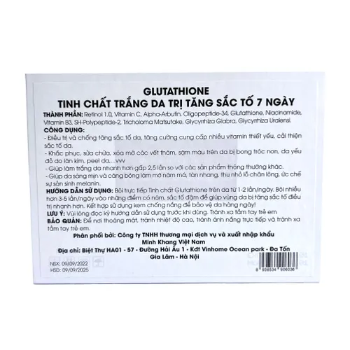 Bộ sản phẩm Glutathione + gồm 5 lọ; Dung tích 72ml