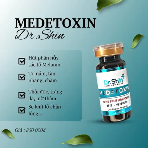 Bộ sản phẩm Medetoxin Plus gồm 1 lọ; Dung tích 5ml