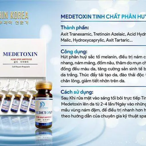 Bộ sản phẩm Medetoxin Plus gồm 1 lọ; Dung tích 5ml