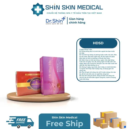 Bộ sản phẩm Viên đặt phụ khoa Hoàng Sơn gồm 1 lọ/5 viên