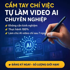 Khóa Học Cầm Tay Chỉ Việc Làm Video AI | Sáng Tạo Video Chuyên Nghiệp Trong 7 Ngày