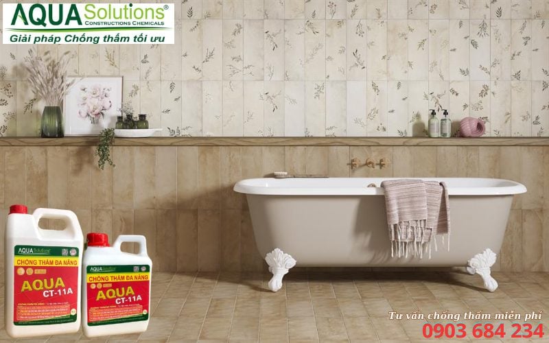 Chống thấm sàn nhà vệ sinh hiệu quả với AQUA CT-11A Chống thấm sàn nhà vệ sinh hiệu quả với AQUA CT-11A