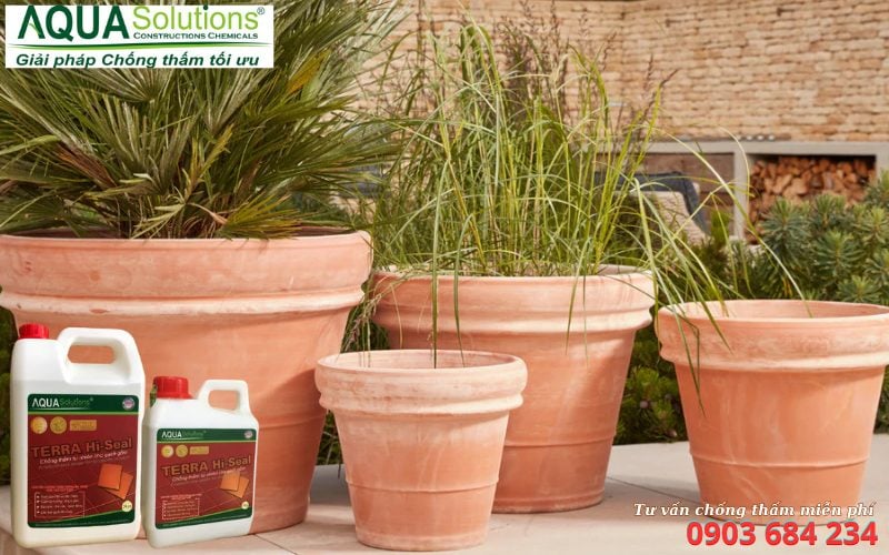 Lựa chọn chống thấm bình chậu đất nung bền vững AQUASolutions Lựa chọn chống thấm bình chậu đất nung bền vững AQUASolutions