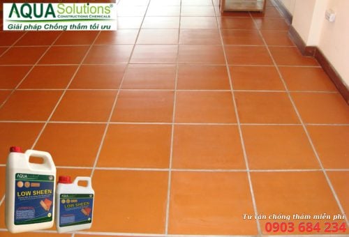 Chống thấm tạo bóng cho gạch đất nung Chống thấm tạo bóng cho gạch đất nung