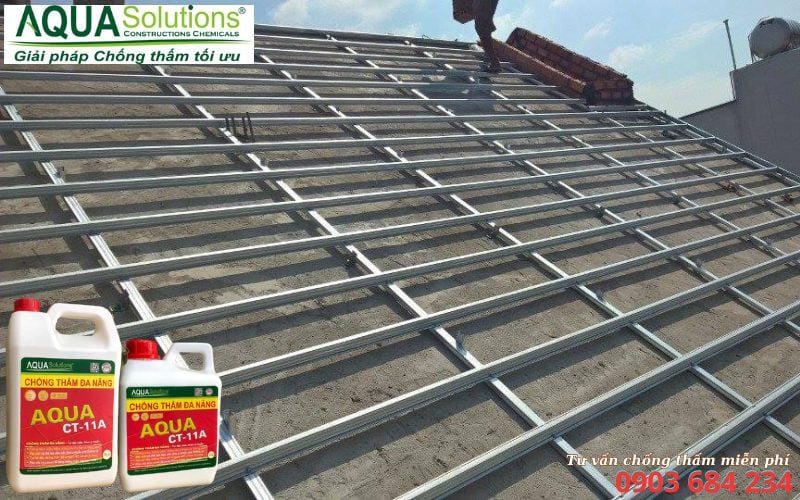 Chống thấm mái bê tông kết hợp lợp ngói bền đẹp Chống thấm mái bê tông kết hợp lợp ngói bền đẹp