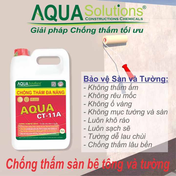 Chống Thấm Sàn Tường Đa Năng AQUA CT-11A - 5kg