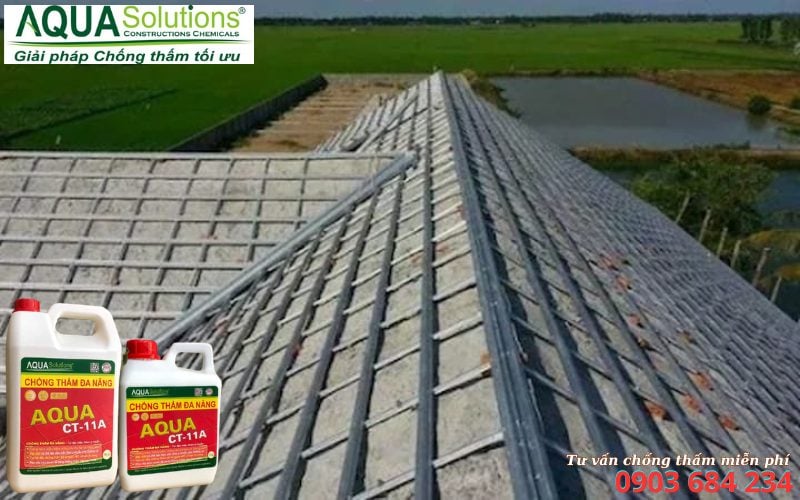 Chống thấm mái bê tông trước khi lợp ngói Chống thấm mái bê tông trước khi lợp ngói
