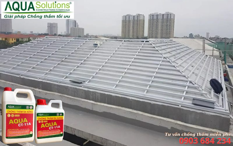 Chống thấm mái bê tông kết hợp lợp ngói bền đẹp Chống thấm mái bê tông kết hợp lợp ngói bền đẹp