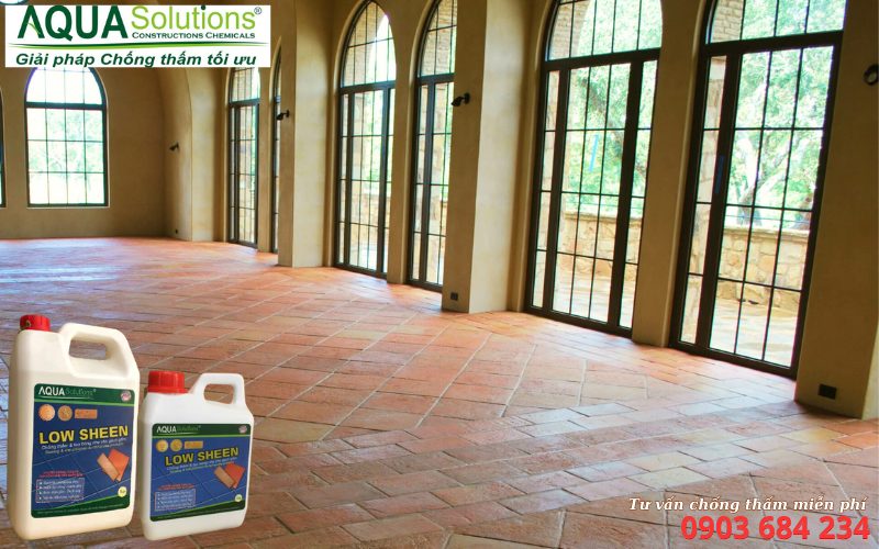 Chống thấm tạo bóng gạch đất nung bền đẹp Chống thấm tạo bóng gạch đất nung bền đẹp