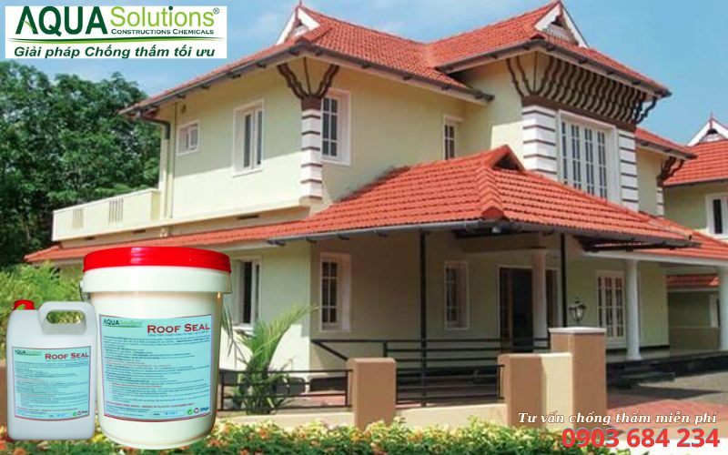 Chống thấm mái ngói đỏ với Terra Hi-Seal cho ngói đất nung Chống thấm mái ngói đỏ với Terra Hi-Seal cho ngói đất nung