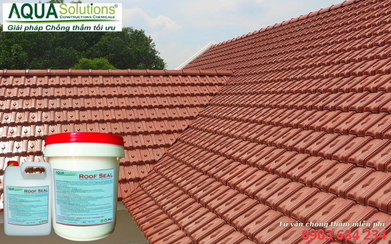 Chống thấm mái ngói đỏ với Terra Hi-Seal cho ngói đất nung Chống thấm mái ngói đỏ với Terra Hi-Seal cho ngói đất nung