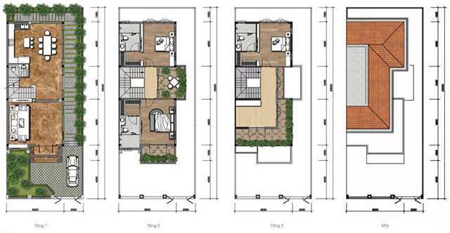 ban biet thu song lap gem sky world