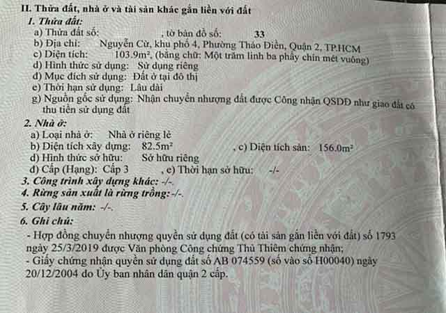 ban nha duong nguyen cu thao dien