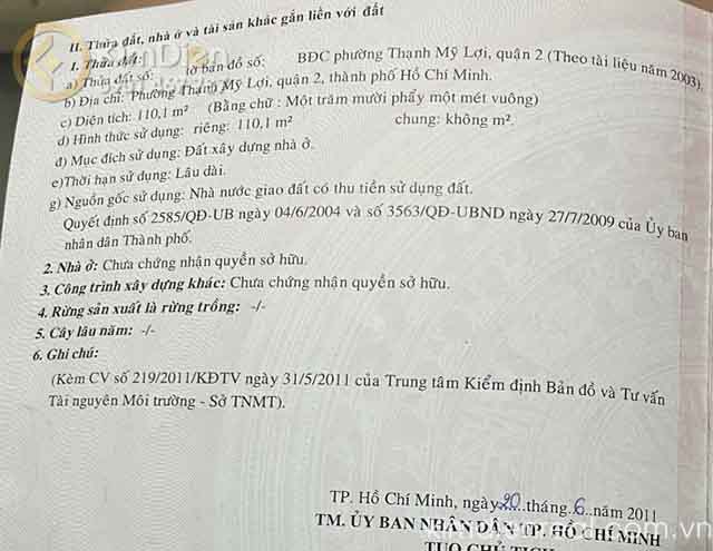 ban nha thanh my loi gia re