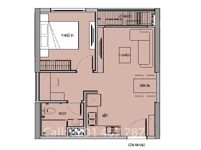 căn 1 phòng ngủ vinhomes grand park quận 9