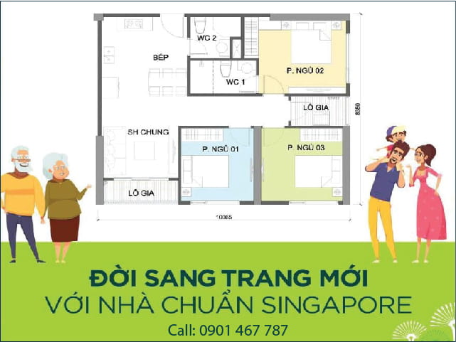 căn hộ 3 phòng ngủ vinhomes quận 9