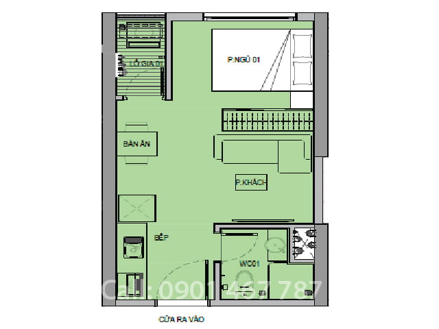 căn studio vinhomes grand park quan 9