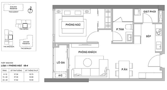 cho thuê căn hộ quận 2
