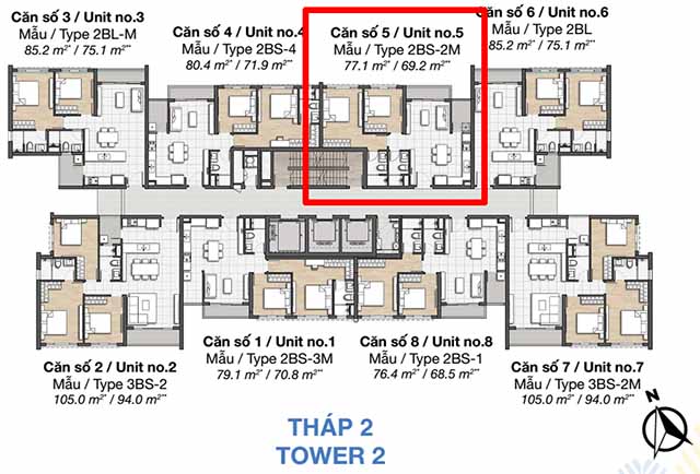 cho thue can ho 2 phong ngu palm heights (1)