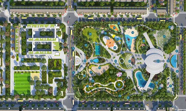 gem sky world dat xanh