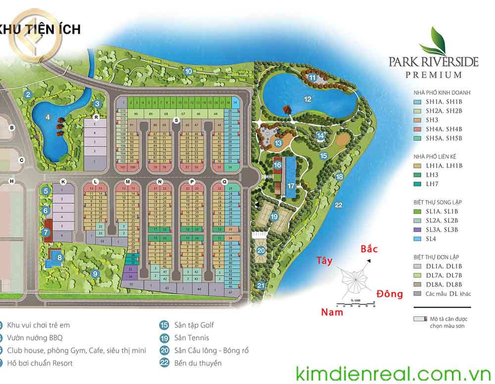 mặt bằng biệt thự park riverside quan 9