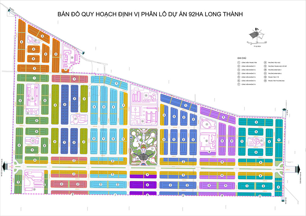 mặt bằng dự án gem sky world