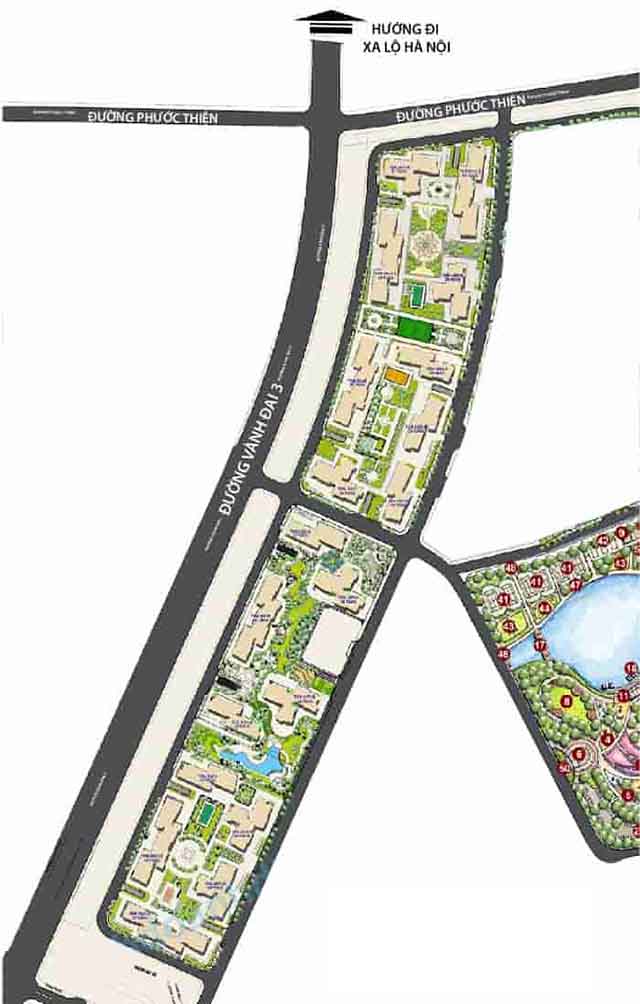 mặt bằng khu the central