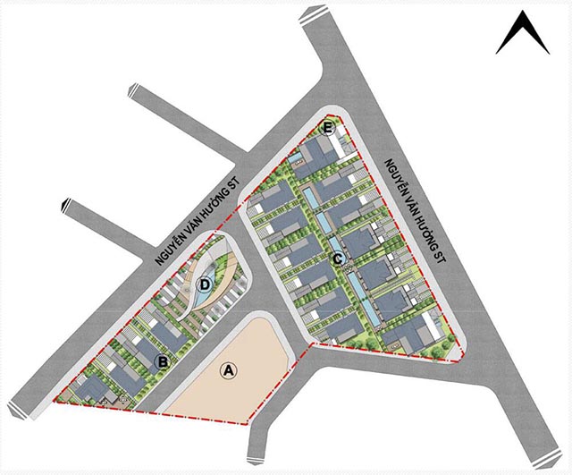 mat bang biet thu king crown thao dien