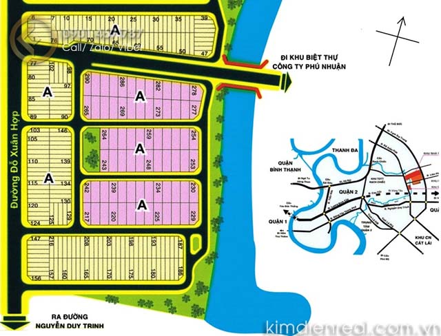 mat bang phan lo du an hoang anh minh tuan