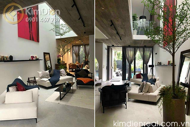 thiết kế villa hiện đại có hồ bơi