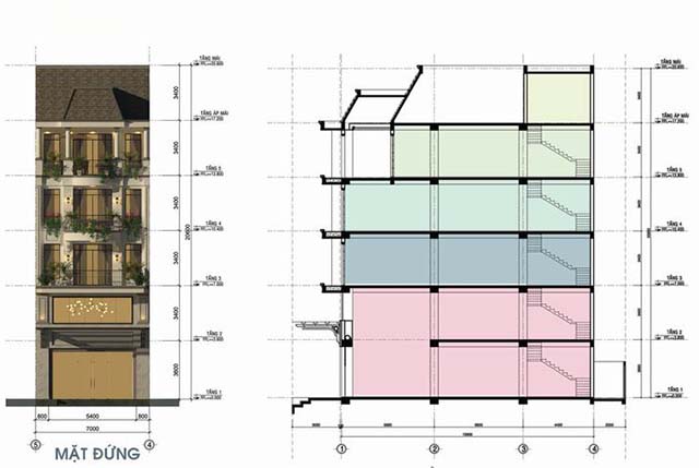 thiet ke nha pho van phuc city
