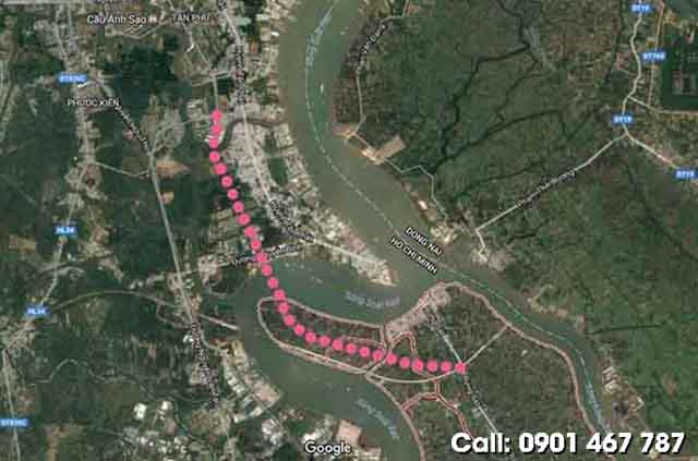 vị trí cầu cần giờ