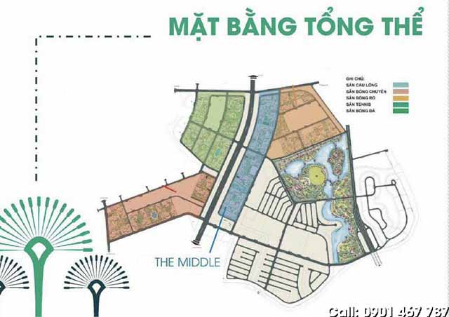 vị trí khu middle vinhomes grand park