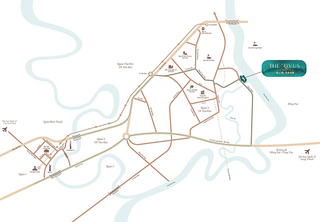 vi tri khu biet thu dinh thu vinhomes the rivus