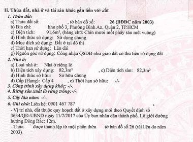 Bán 92m2 Đất Phường Bình An Quận 2 Giá Rẻ