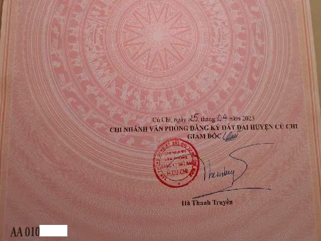 Bán đất đường số 24 xã Tân Thông Hội Củ Chi