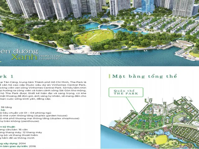 Bán căn hộ Vinhomes Central Park tòa The Park 1