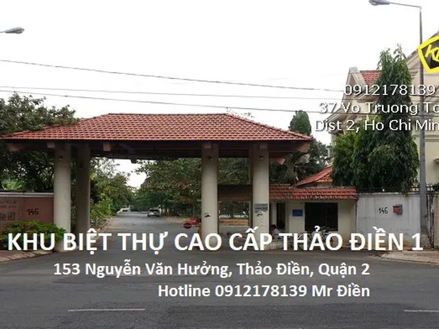 BÁN ĐẤT KHU AN NINH THẢO ĐIỀN 1