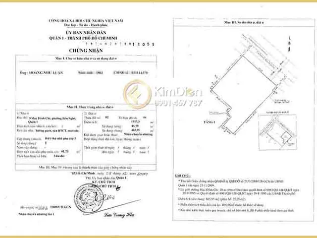 Bán Đất Số 9 Mạc Đỉnh Chi Quận 1