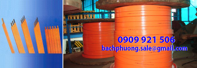 Ray điện an toàn cầu trục 4P-50A và 4P-75A Ray điện an toàn cầu trục 4P-50A và 4P-75A