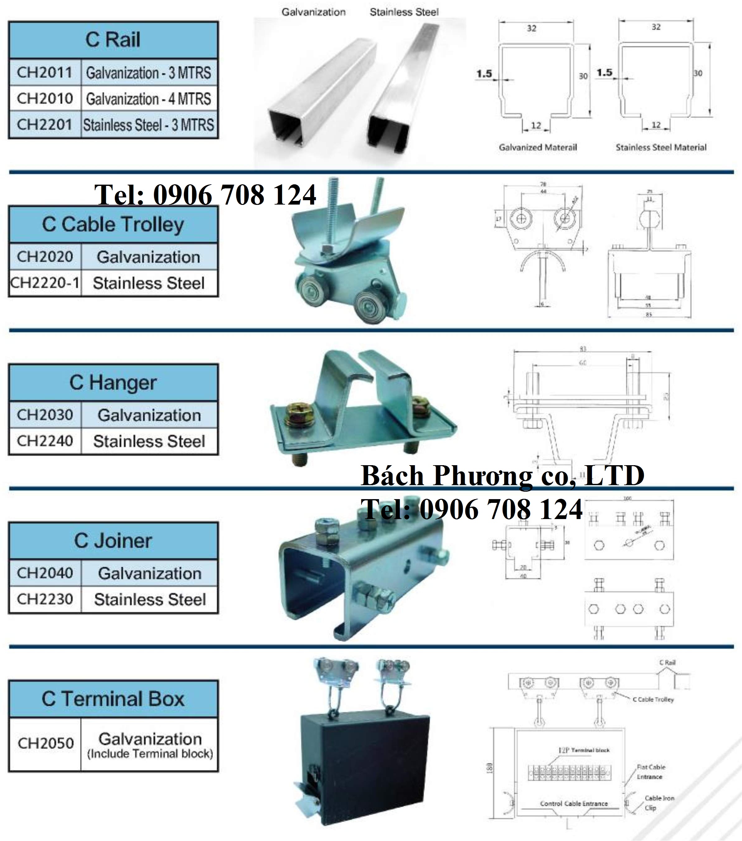 Ray c cầu trục Ray c cầu trục