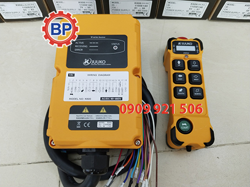 Bộ điều khiển từ xa Juuko K600, K602, K606 Bộ điều khiển từ xa Juuko K600, K602, K606