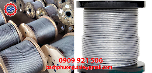 Cáp thép mạ kẽm cho cầu trục Cáp thép mạ kẽm cho cầu trục