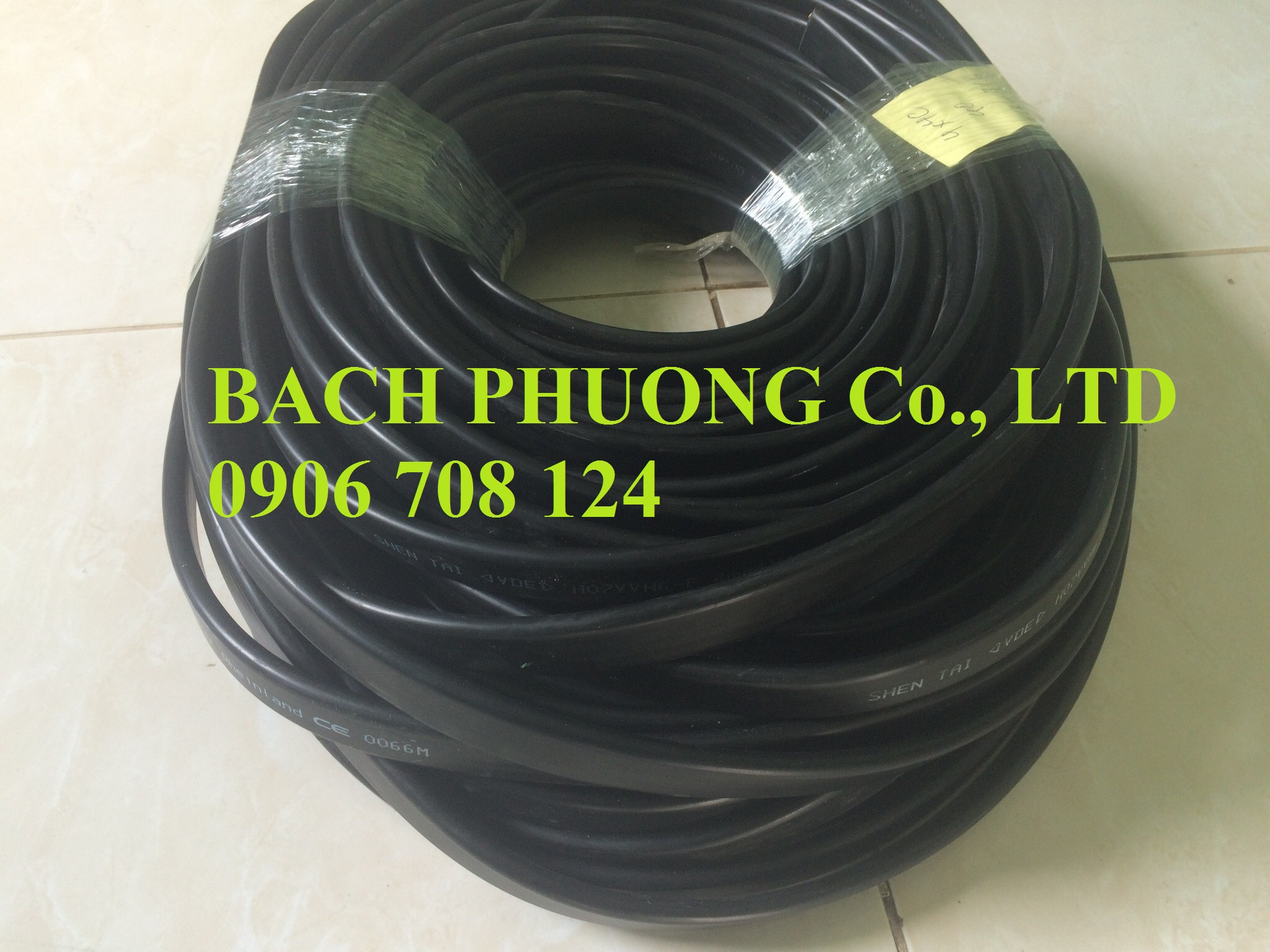 Cáp điện dẹt 4C x 1.5 mm Cáp điện dẹt 4C x 1.5 mm