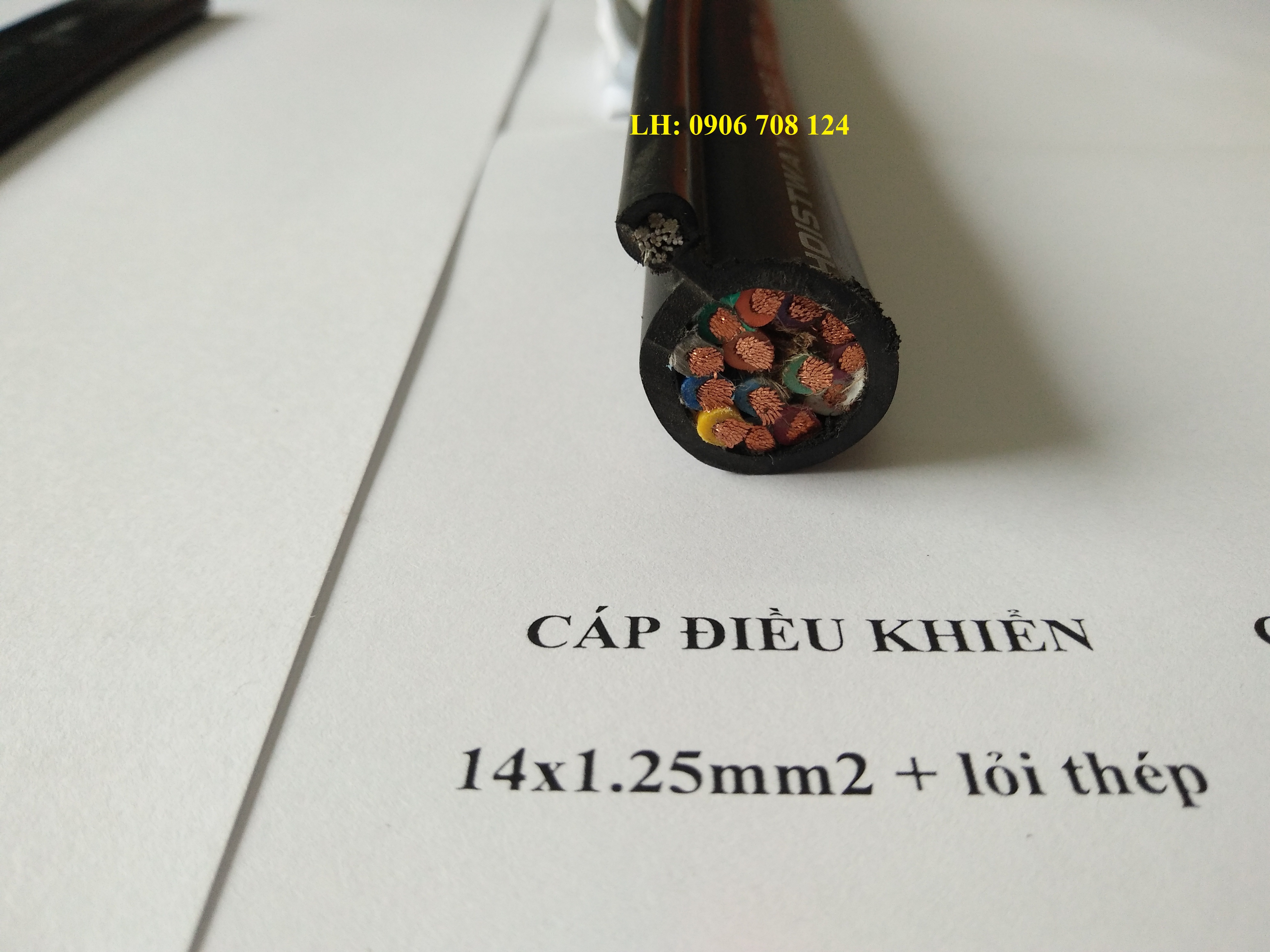 Cáp điện điều khiển có lõi thép chịu lực Cáp điện điều khiển có lõi thép chịu lực