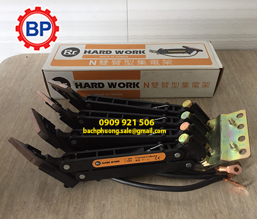 Chổi tiếp điện cầu trục Hard work 4P60A Chổi tiếp điện cầu trục Hard work 4P60A